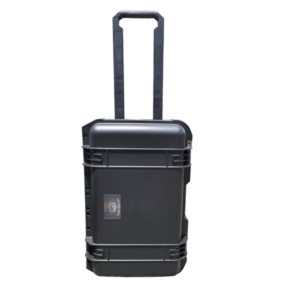 carry on luggage case standing handle extended